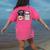 Llama Shirt English Teacher School Student ESL Joke Women's Comfort Colors T-Shirt Back Print Crunchberry