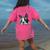 Love Is Boston Terrier Bostie Women's Comfort Colors T-Shirt Back Print Crunchberry