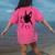 I Love My Boston Terrier Dog With Heart Women's Comfort Colors T-Shirt Back Print Crunchberry