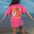 LOVE Kindergarten Pumpkin Teacher Student Halloween Costume Women's Comfort Colors T-Shirt Back Print Crunchberry