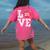 LOVE Kindergarten Teacher Student School Apple Women's Comfort Colors T-Shirt Back Print Crunchberry