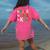 Be Merry Be Jolly Be Kind Merry Christmas Teacher Xmas Pjs Women's Comfort Colors T-Shirt Back Print Crunchberry