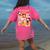 Mickey Mouse Teacher Life Women's Comfort Colors T-Shirt Back Print Crunchberry