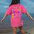 Monster ABC Cute Alphabet Halloween Teacher Costume Kids Women's Comfort Colors T-Shirt Back Print Crunchberry