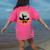 Montessori Teachers Love Brains Halloween Novelty Men Women Women's Comfort Colors T-Shirt Back Print Crunchberry