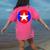 Nerdy Captain Sweatpants Retro Comic Book Fan Teacher Women's Comfort Colors T-Shirt Back Print Crunchberry