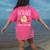 Be Nice To The Teacher Santa Is Watching School Christmas Women's Comfort Colors T-Shirt Back Print Crunchberry