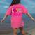 In October We Wear Pink Love Teacher Breast Cancer Awareness Women's Comfort Colors T-Shirt Back Print Crunchberry In October We Wear Pink Love Teacher Breast Cancer Awareness Women's Comfort Colors T-Shirt Back Print Crunchberry