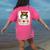 One Thankful Teacher's Aide Messy Bun Thanksgiving Fall Women's Comfort Colors T-Shirt Back Print Crunchberry