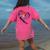 Para Heart Teacher Paraprofessional Paraeducator Men Women Women's Comfort Colors T-Shirt Back Print Crunchberry Para Heart Teacher Paraprofessional Paraeducator Men Women Women's Comfort Colors T-Shirt Back Print Crunchberry