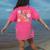 Peace Love Books Bookworm Librarian Reading Teacher Groovy Women's Comfort Colors T-Shirt Back Print Crunchberry
