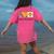 Peace Love Visuals Sped Teacher Pumpkin Skeleton Halloween Women's Comfort Colors T-Shirt Back Print Crunchberry