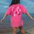 Pink Fourth Grade Era 4th Back To School Grade Teacher Women's Comfort Colors T-Shirt Back Print Crunchberry