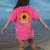Pre School Teacher Pre-K Teacher Women's Comfort Colors T-Shirt Back Print Crunchberry