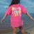 Preppy Fourth Grade Back To School 4th Grade Teacher Girls Women's Comfort Colors T-Shirt Back Print Crunchberry