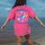Preschool Is Whale-y Great Preschool Teacher Women's Comfort Colors T-Shirt Back Print Crunchberry