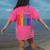 Rainbow Roygbiv Kids Artist Costume Art Teacher Women's Comfort Colors T-Shirt Back Print Crunchberry Rainbow Roygbiv Kids Artist Costume Art Teacher Women's Comfort Colors T-Shirt Back Print Crunchberry