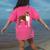 Red Boston Terrier Dog Women's Comfort Colors T-Shirt Back Print Crunchberry