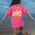 Retro Are You Fall O Ween Directions Ghost Teacher Spooky Women's Comfort Colors T-Shirt Back Print Crunchberry