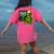 Solve The Problem Skeleton Teacher Halloween Math Six Seven Women's Comfort Colors T-Shirt Back Print Crunchberry
