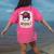 Spooky Paraprofessional Life Halloween Messy Bun Teacher For Men Women Women's Comfort Colors T-Shirt Back Print Crunchberry