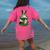 St Patrick's Day Leprechaun Boston Terrier Dog Shamrock For Men Women Kids Women's Comfort Colors T-Shirt Back Print Crunchberry