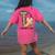 T Is For Teacher’s Aide Back To First Day Of School Leopard Men Women Girls Kids Women's Comfort Colors T-Shirt Back Print Crunchberry