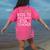 I Teach Kids To Talk Back ESL ESOL Teacher School Team Group Women's Comfort Colors T-Shirt Back Print Crunchberry