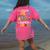 I Teach Pre-K Superheroes Students Teacher Back To School Women's Comfort Colors T-Shirt Back Print Crunchberry