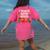 I Teach Super Heroes Teacher Women's Comfort Colors T-Shirt Back Print Crunchberry