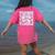 Teacher Bow Pencil Flowers Teacher Back To School Women's Comfort Colors T-Shirt Back Print Crunchberry