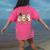 Teacher Halloween Trick Or Teach Cute Ghost Coffee Pumpkins Women's Comfort Colors T-Shirt Back Print Crunchberry