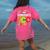 My Teacher Survived 100 Days Of Me 100 Days Of School Women's Comfort Colors T-Shirt Back Print Crunchberry
