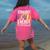 Teacher's Assistant Straight Outta Energy Teaching Tie Dye For Men Women Women's Comfort Colors T-Shirt Back Print Crunchberry