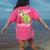 Teachersaurus Rex Dinosaur Like A Normal Teacher Saurus Women's Comfort Colors T-Shirt Back Print Crunchberry