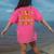 Thankful Teacher's Aide Thanksgiving Autumn Fall Women Men Women's Comfort Colors T-Shirt Back Print Crunchberry