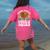 Thanksgiving Dance Teacher Gobble Squad Turkey Women's Comfort Colors T-Shirt Back Print Crunchberry