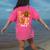 Thanksgiving Love Pre-K Teacher Turkey Autumn Fall For Men Women Girls Kids Women's Comfort Colors T-Shirt Back Print Crunchberry