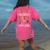 Toddler Negotiator Preschool Teacher Humor Babysitters Women's Comfort Colors T-Shirt Back Print Crunchberry