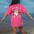 Trick Or Teach Groovy Teacher Halloween Retro Floral Ghost Women's Comfort Colors T-Shirt Back Print Crunchberry