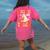 Trick Or Teach Halloween Shirt For Teacher Kids Floral Ghost Women's Comfort Colors T-Shirt Back Print Crunchberry