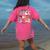 Trick Or Teach Retro Groovy Halloween Teacher Women's Comfort Colors T-Shirt Back Print Crunchberry