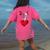 Valentine's Day Boston Terrier Dog Vector Women's Comfort Colors T-Shirt Back Print Crunchberry