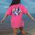 Watercolor Floral Boston Terrier Mama Dog Lover Mother's Day Women's Comfort Colors T-Shirt Back Print Crunchberry