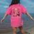 Weird Teachers Build Character Skeleton Book Halloween Women Women's Comfort Colors T-Shirt Back Print Crunchberry