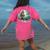 Whimsical Forest Adventures Sasquatch Bigfoot Walking Boston Terrier Dog Lovers Women's Comfort Colors T-Shirt Back Print Crunchberry