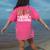 Wild About Teaching Teacher Teaching Back To School Women's Comfort Colors T-Shirt Back Print Crunchberry
