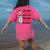 I Will Drink Coffee Here Or There Funny Teacher Teaching Men Women Girls Kids Women's Comfort Colors T-Shirt Back Print Crunchberry