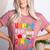 100th Day Of School Teachers Kids Girls Child Happy 100 Days Women's Heather T-Shirt Heather Mauve