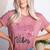 4th Fourth Grade Vibes Back To School Coquette Teacher Girl Women's Heather T-Shirt Heather Mauve 4th Fourth Grade Vibes Back To School Coquette Teacher Girl Women's Heather T-Shirt Heather Mauve